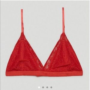 Aritzia Red Monterey Talula Bralette!